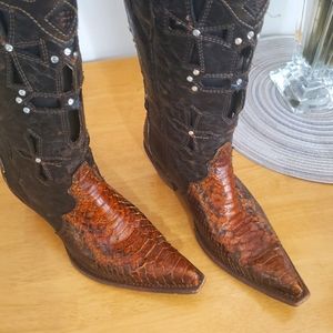 Womens Corral Python Snake Boots